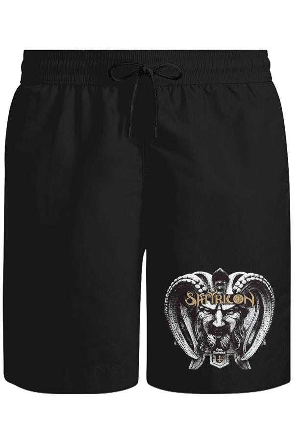 Satyricon Unisex Siyah Şort