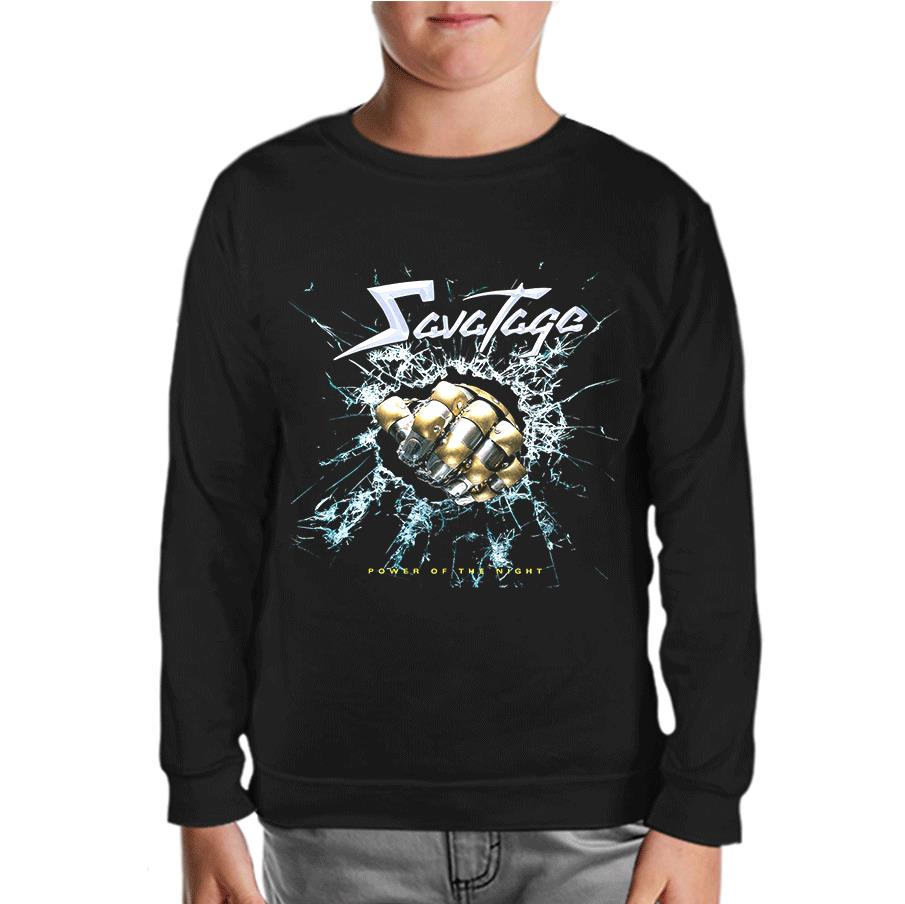 Savatage - Power of the Night Black Kids Sweatshirt
