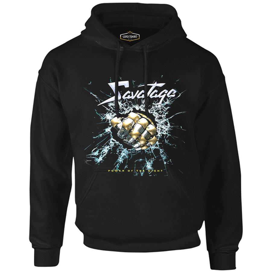 Savatage - Power of the Night Black Men's Zipperless Hoodie