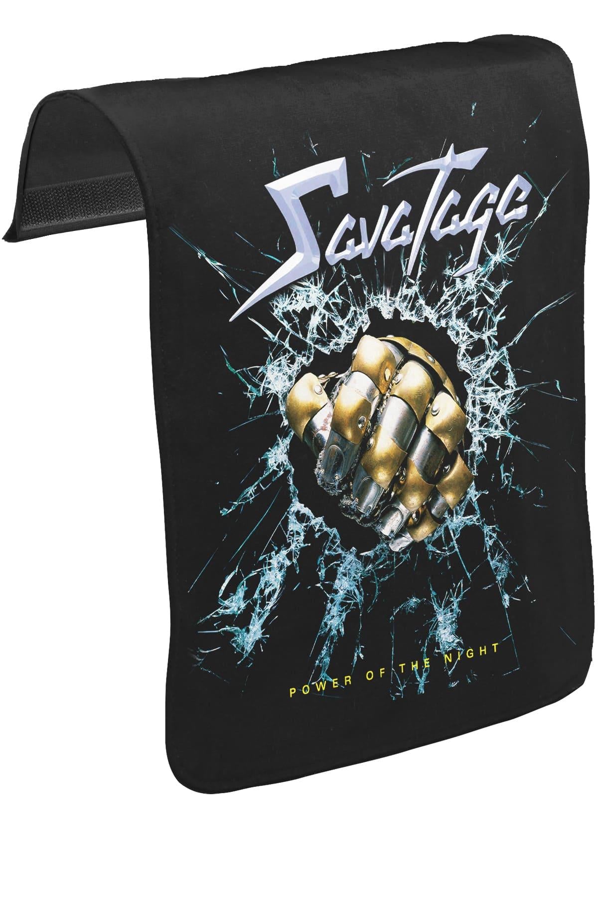 Savatage - Power of the Night Unisex Siyah Tak-Çıkar Postacı Çanta Kapağı CK-146