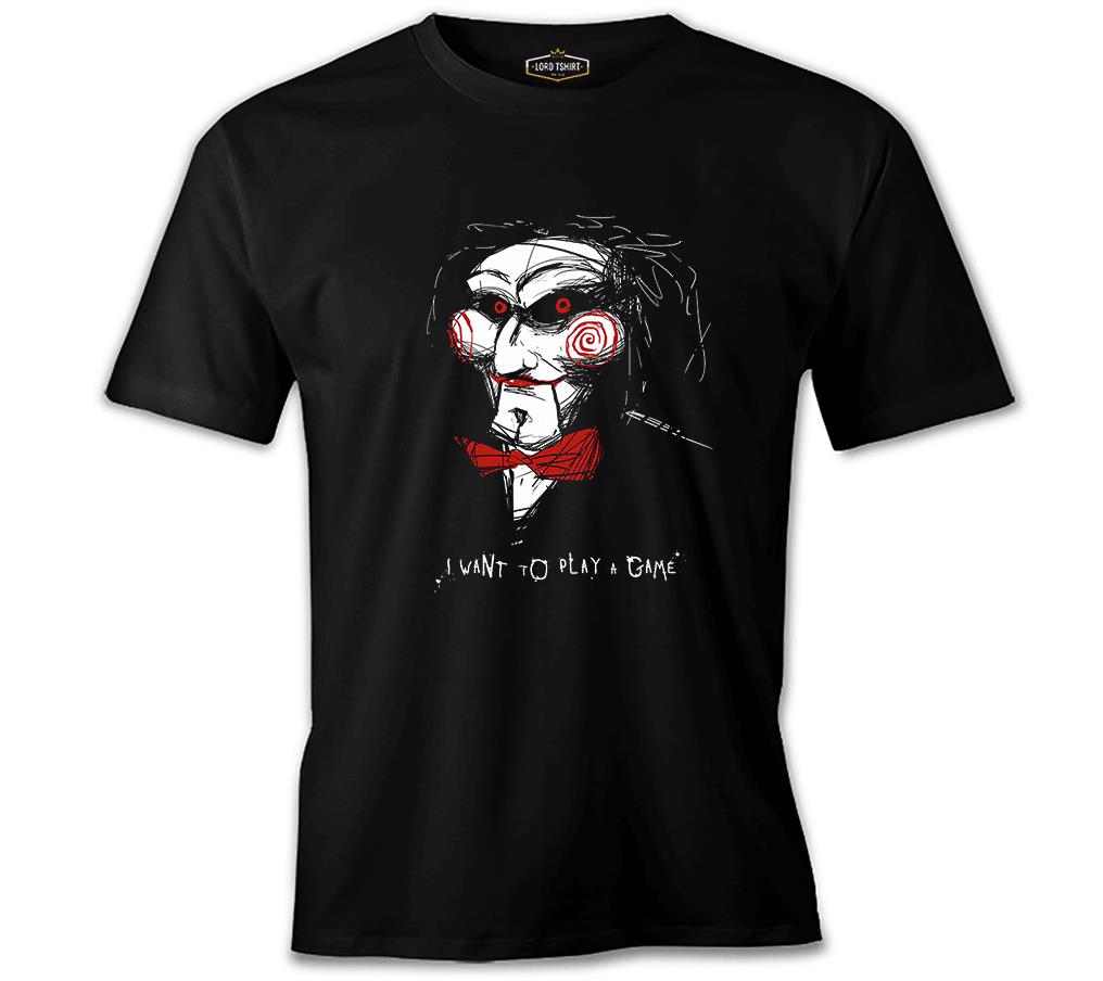 Saw - Testere Oyun Siyah Erkek Tshirt