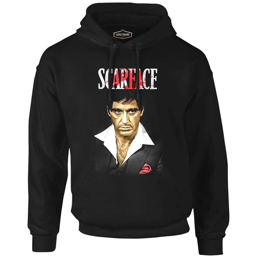 Scarface Black Men's Zipperless Hoodie