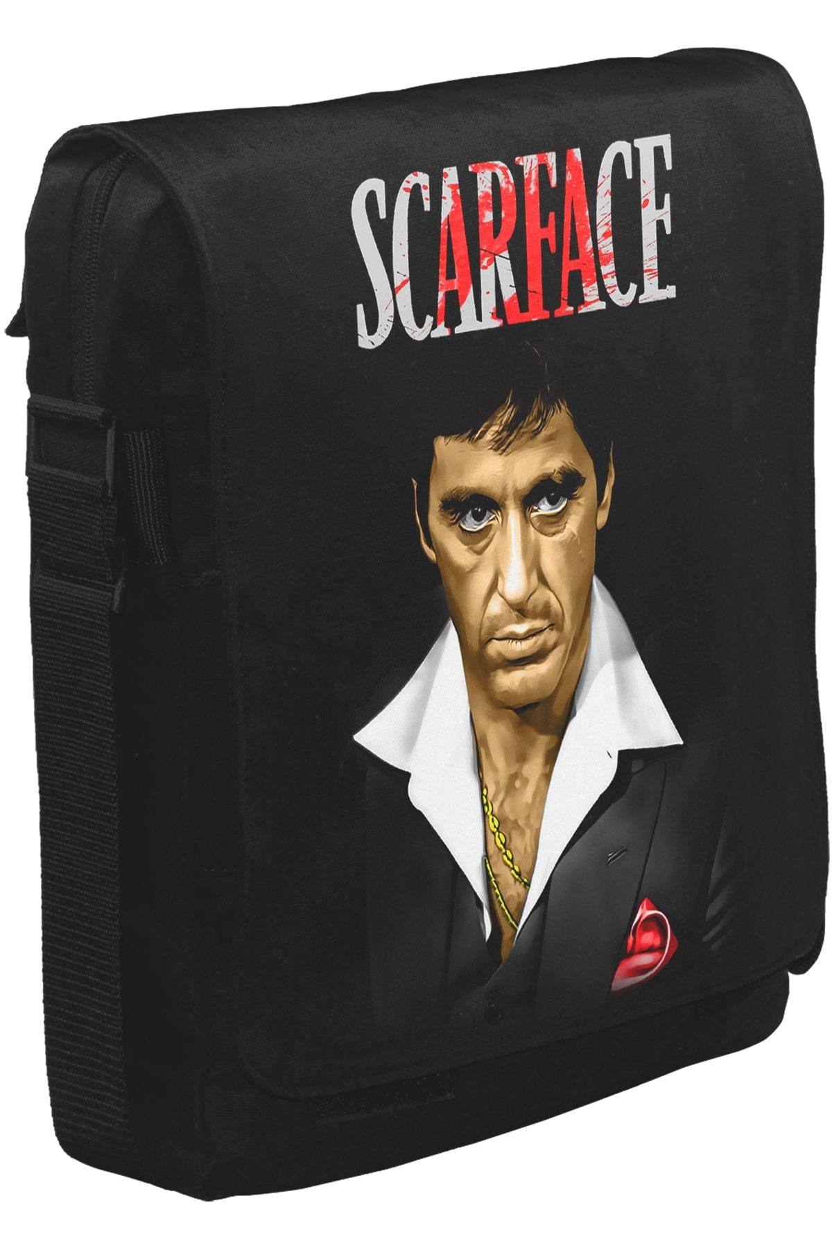 Scarface Unisex Siyah Postacı Çanta