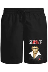 Scarface Unisex Siyah Şort