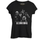 Scorpions - Group Siyah Kadın Tshirt