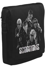 Scorpions - Group Unisex Siyah Postacı Çanta