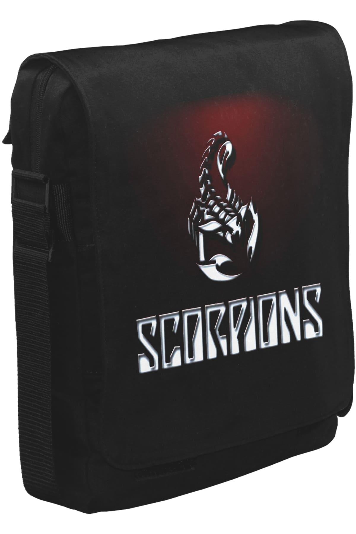 Scorpions - Red Poison Unisex Siyah Postacı Çanta
