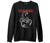 Scorpions - Scorpion  Siyah Erkek Kalın Sweatshirt