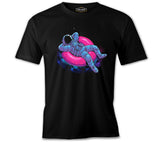 Sea Ring - Astronot Siyah Erkek Tshirt