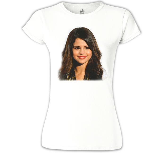 Selena Gomez - Stars Beyaz Kadın Tshirt