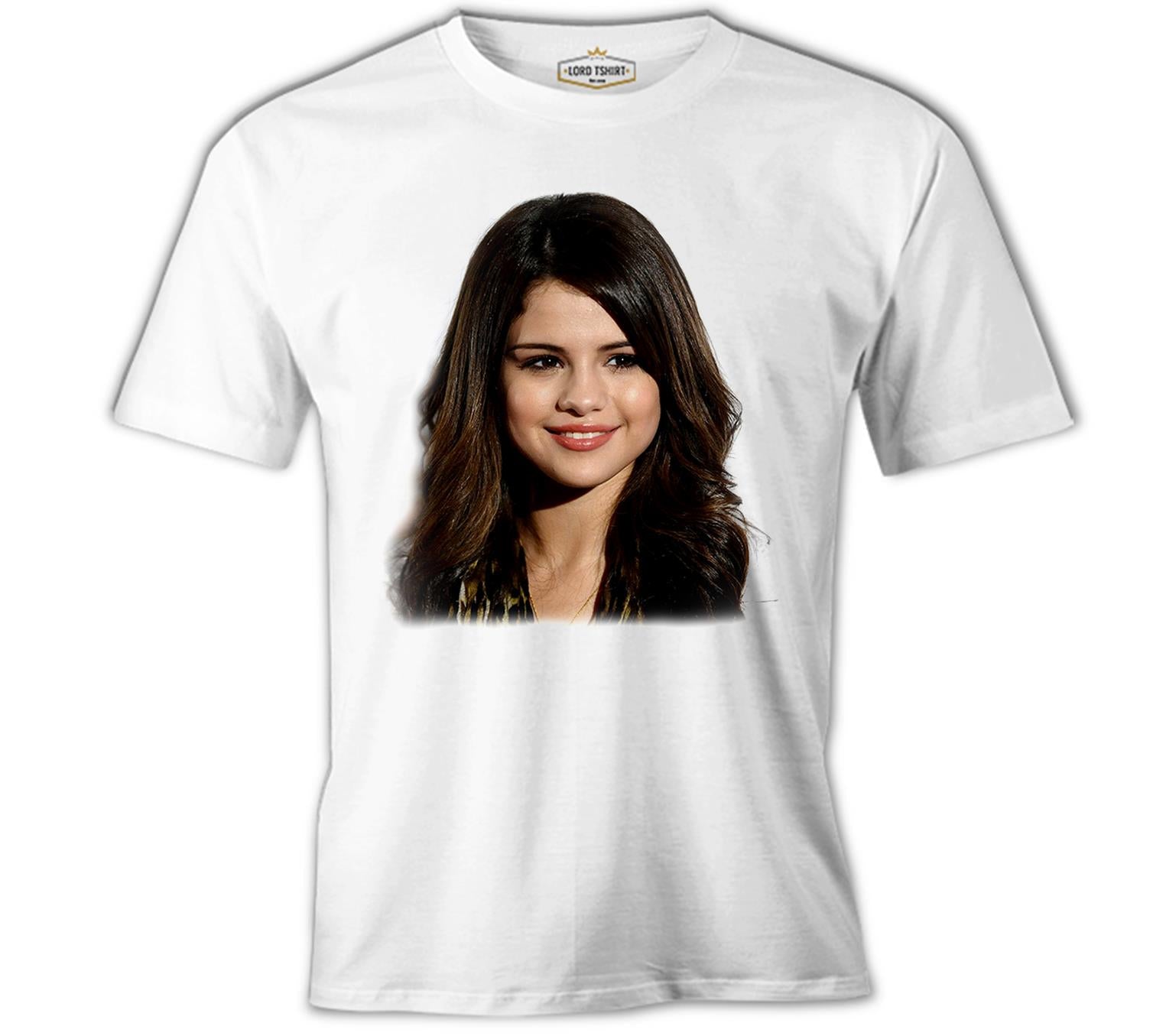 Selena Gomez - Stars White Men's Tshirt 