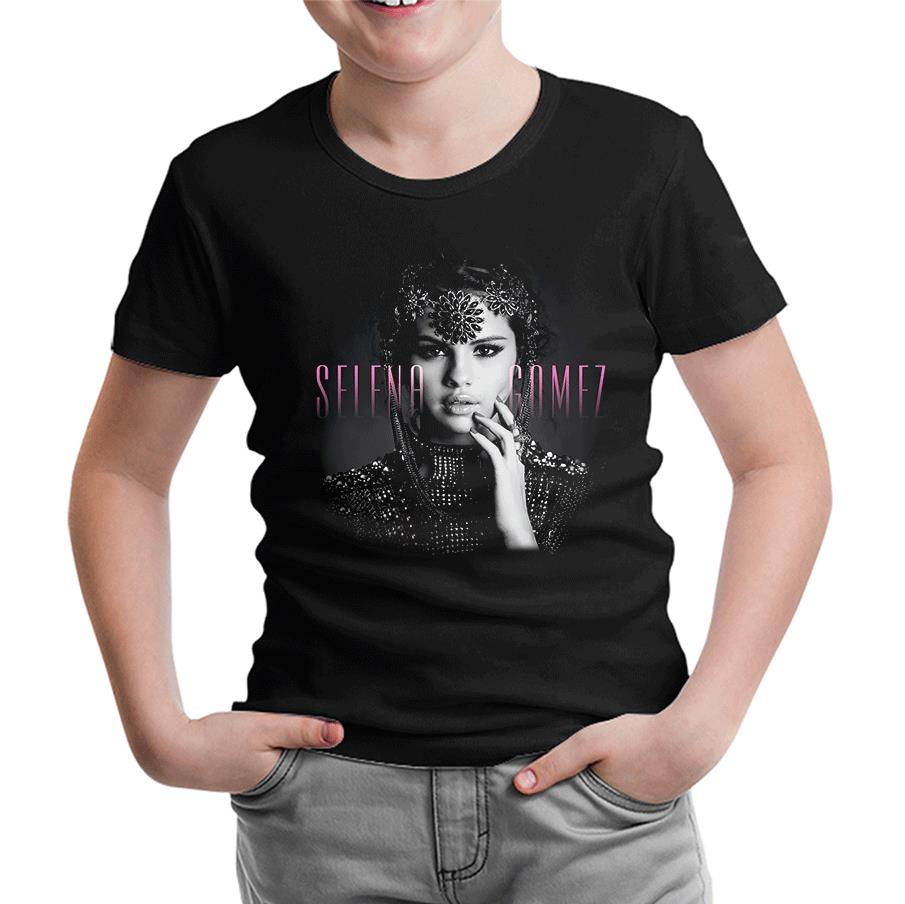 Selena Gomez - Stars Dance Siyah Çocuk Tshirt