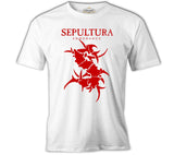 Sepultura - Endurance Logo Red White Men's Tshirt