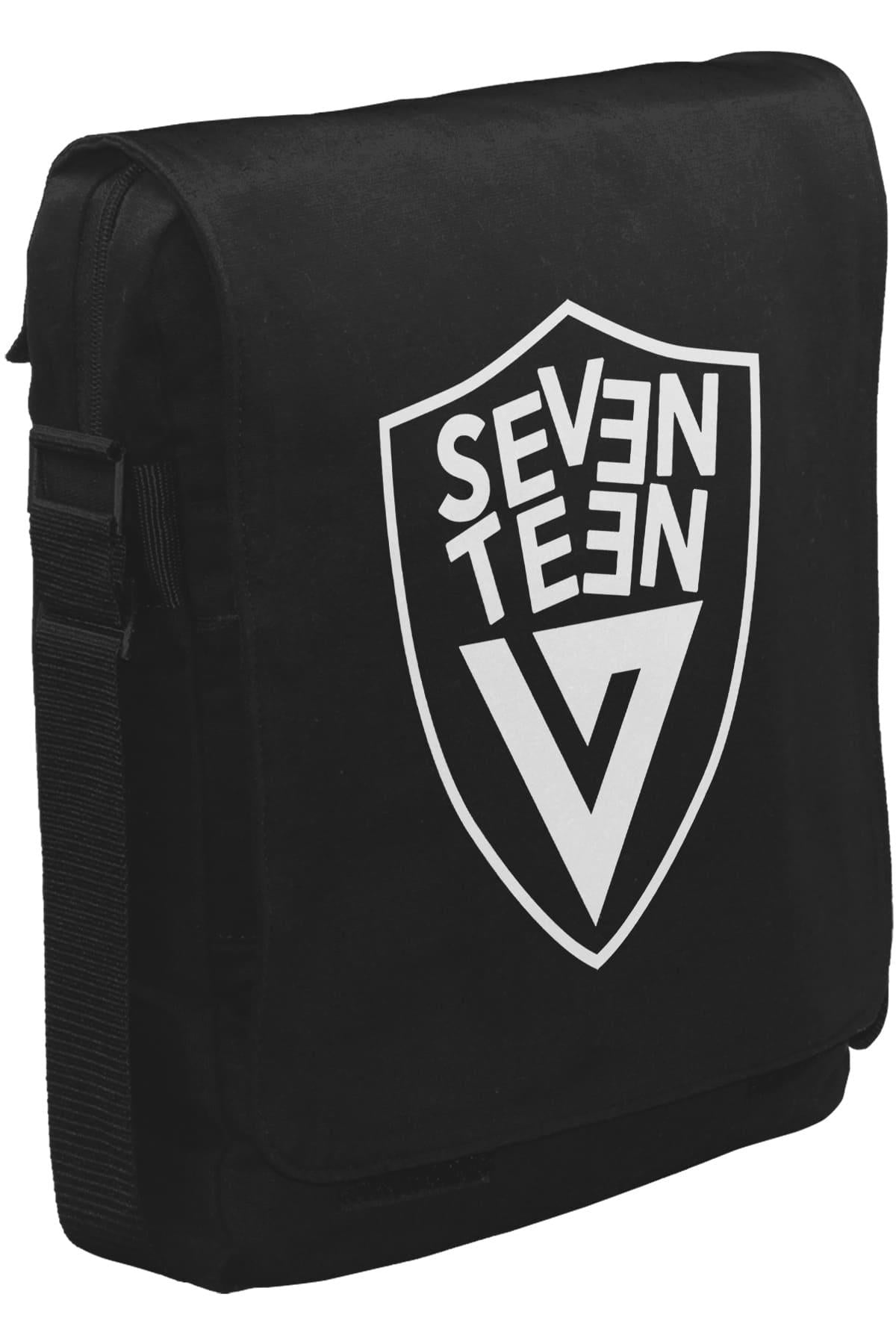 Seventeen - Logo Arma Unisex Siyah Postacı Çanta