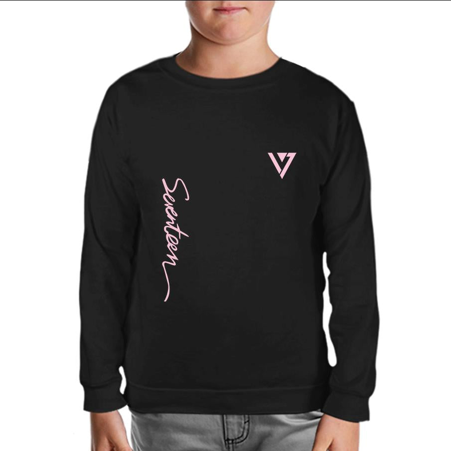 Seventeen - Logo Black Kids Sweatshirt