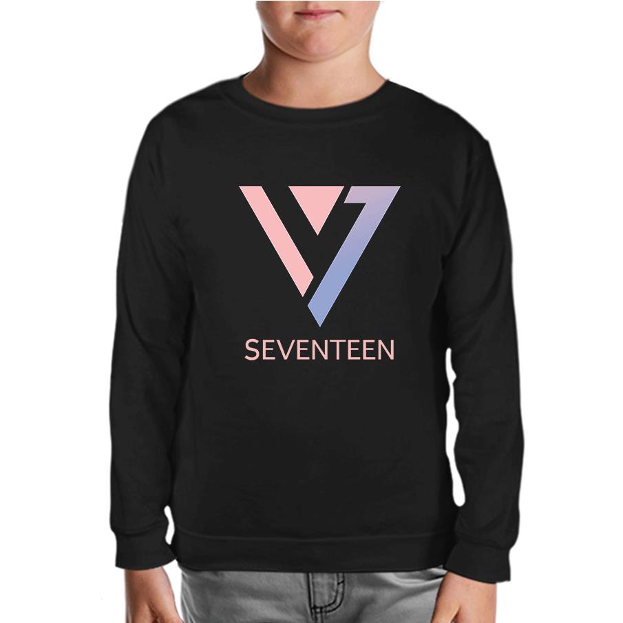 Seventeen - Logo Triangle Black Kids Sweatshirt