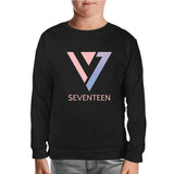 Seventeen - Logo Triangle Black Kids Sweatshirt