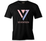 Seventeen - Logo Üçgen Siyah Erkek Tshirt