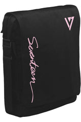 Seventeen - Logo Unisex Siyah Postacı Çanta