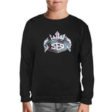 SF9 - Logo Crown Black Kids Sweatshirt