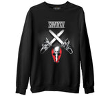 Shady XV  Siyah Erkek Kalın Sweatshirt