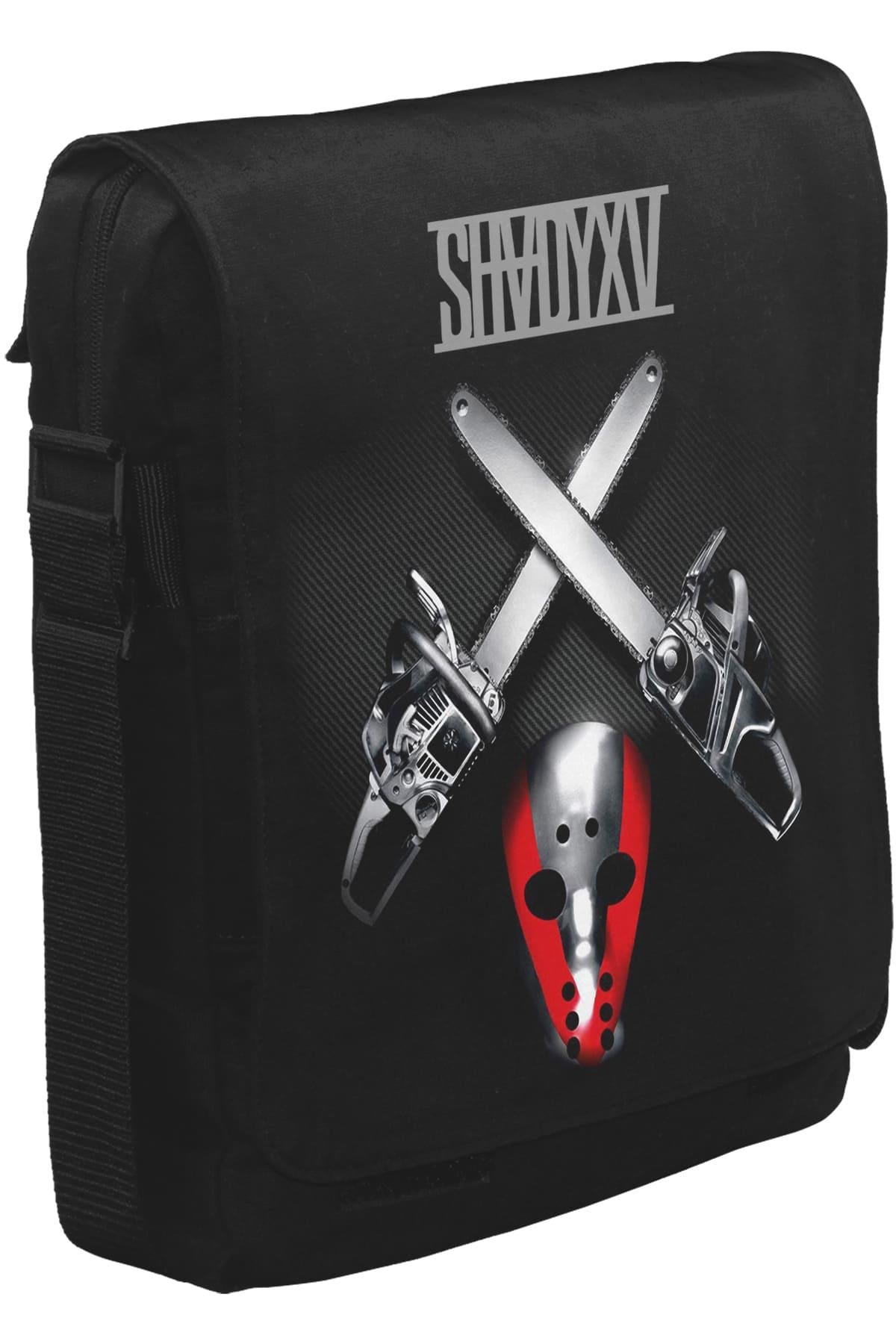 Shady XV Unisex Siyah Postacı Çanta