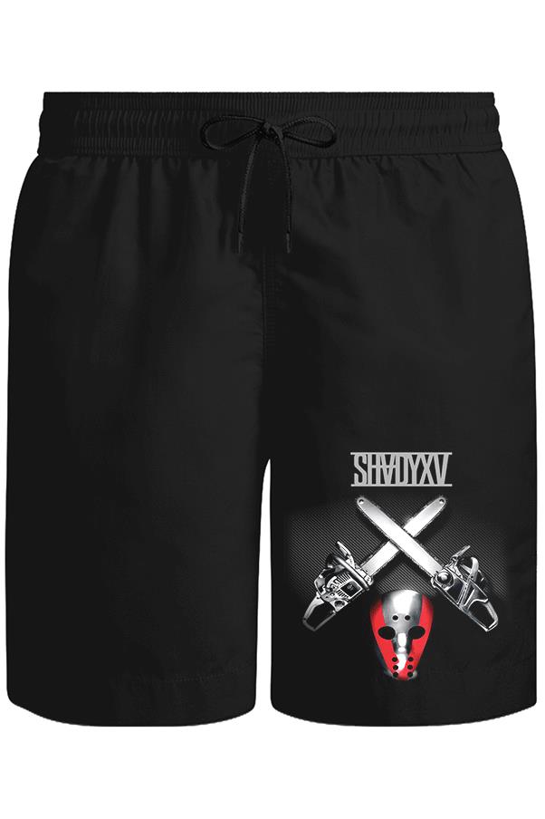 Shady XV Unisex Siyah Şort