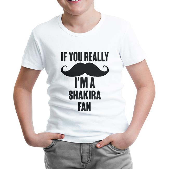 Shakira - Fan White Kids Tshirt