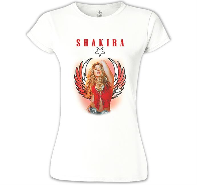 Shakira - İstanbul Beyaz Kadın Tshirt