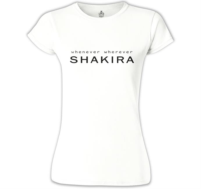 Shakira - Whenever White Women's Tshirt