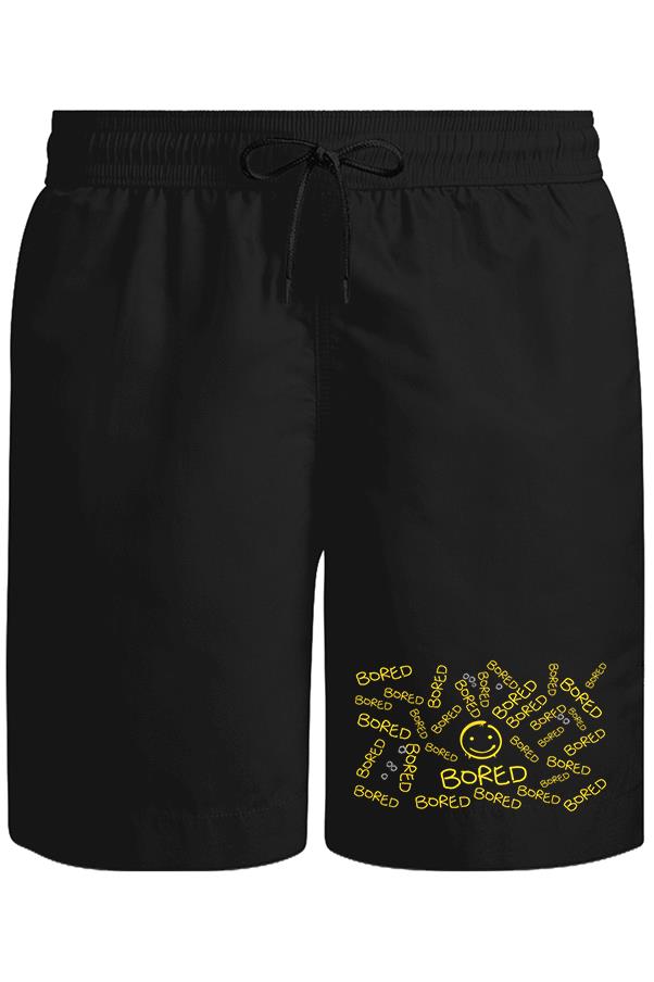Sherlock - Bored Unisex Siyah Şort