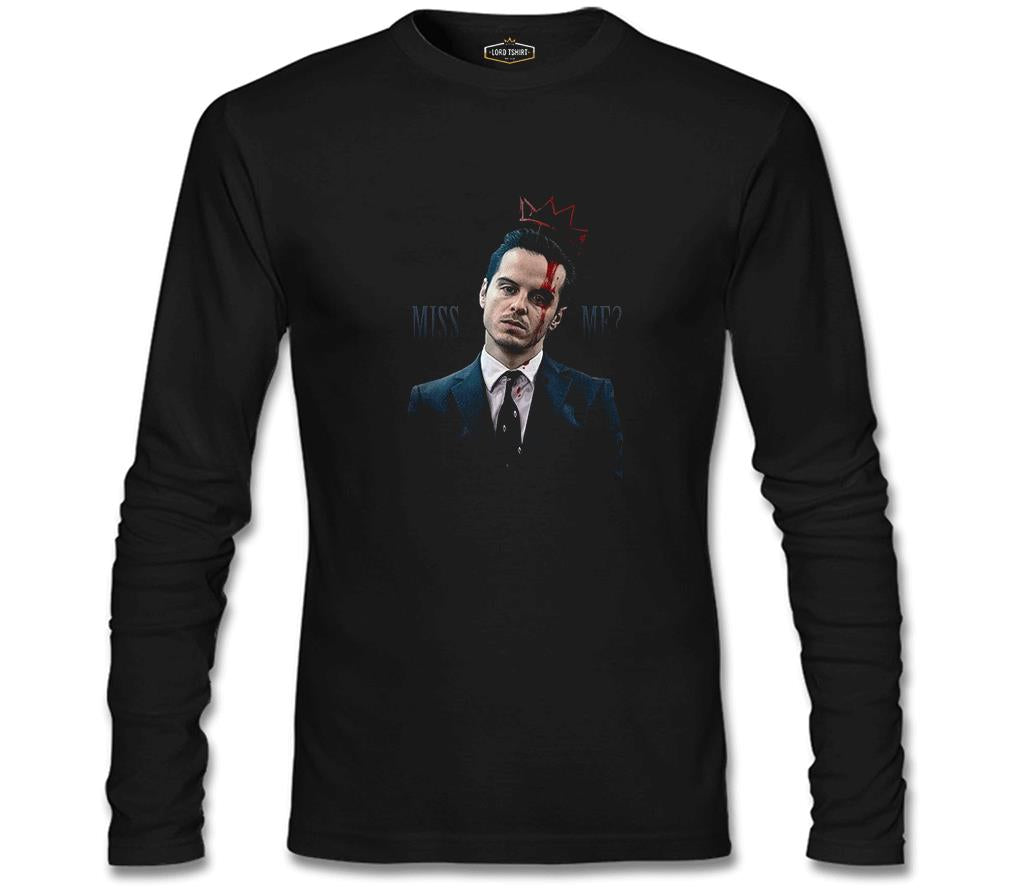 Sherlock Holmes - James Moriarty  Siyah Erkek Sweatshirt