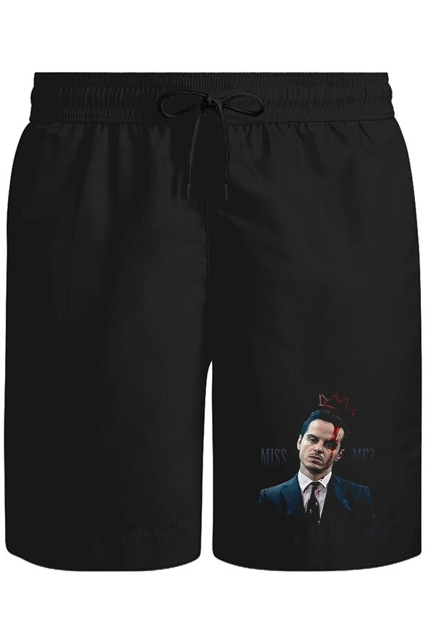 Sherlock Holmes - James Moriarty Unisex Siyah Şort