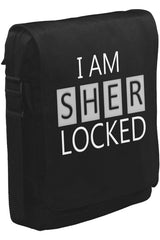 Sherlock - I am Sherlocked Unisex Siyah Postacı Çanta