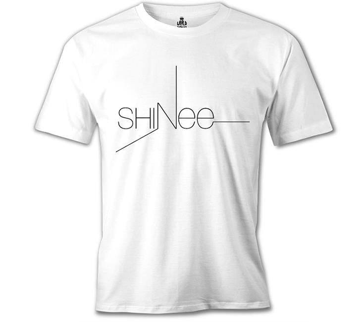 Shinee - Logo Beyaz Erkek Tshirt
