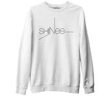 Shinee - Logo Beyaz Kalın Sweatshirt
