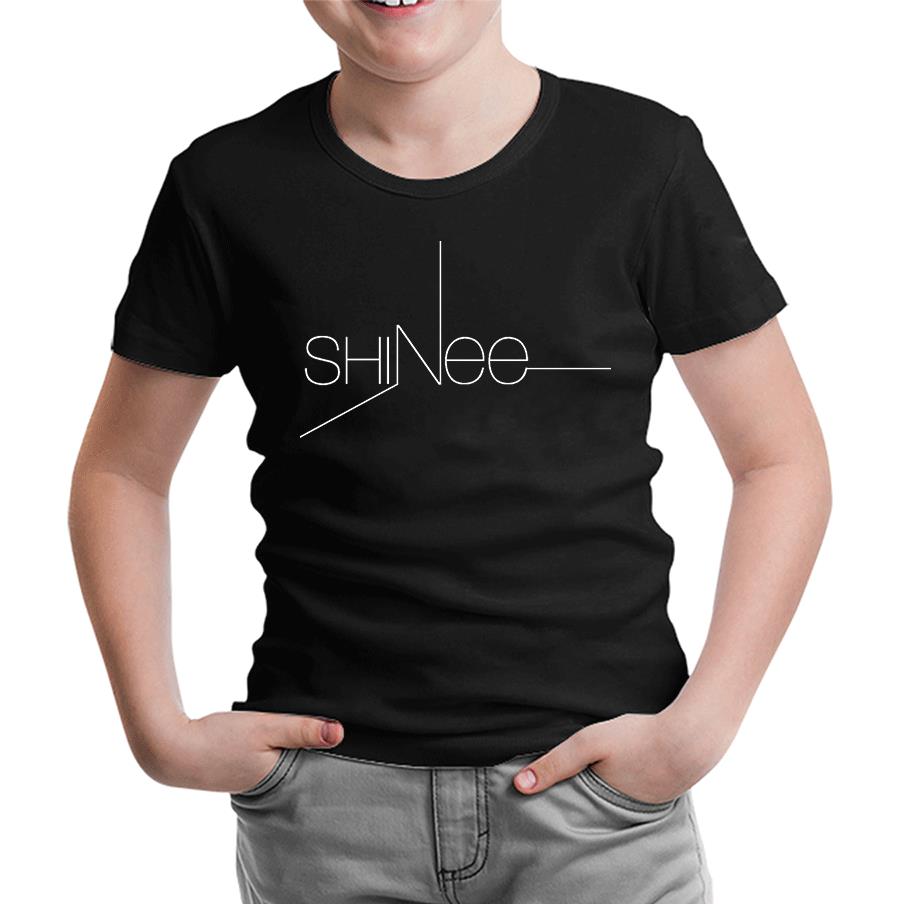 Shinee - Logo Siyah Çocuk Tshirt
