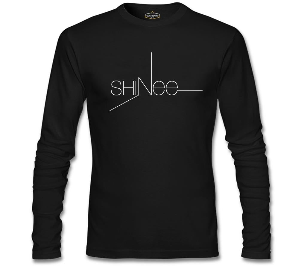 Shinee - Logo Siyah Erkek Sweatshirt