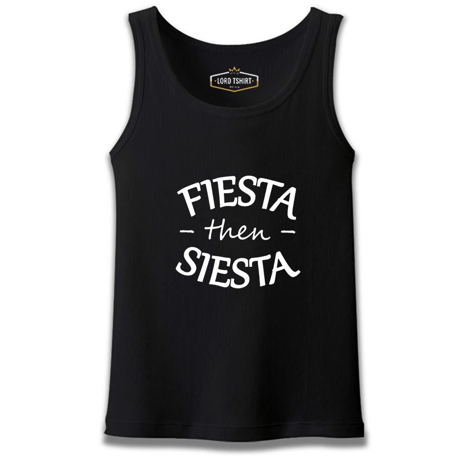 Siesta than Fiesta Black Men's Undershirt