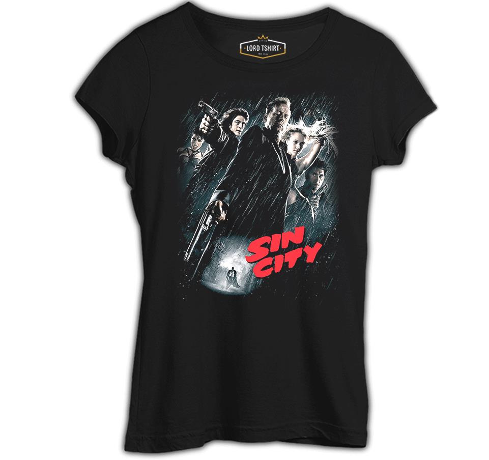 Sin City Siyah Kadın Tshirt