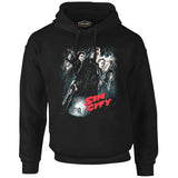 Sin City Siyah Erkek Fermuarsız Kapşonlu