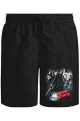 Sin City Unisex Siyah Şort