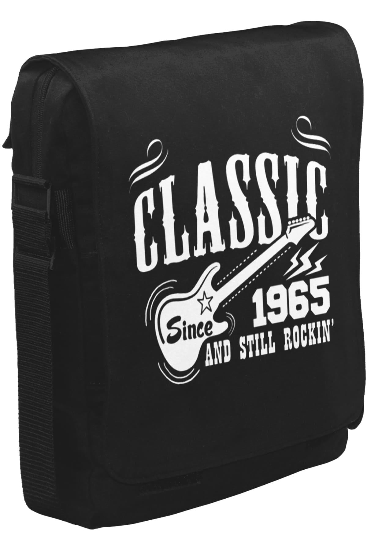 Since 1965 Unisex Siyah Postacı Çanta