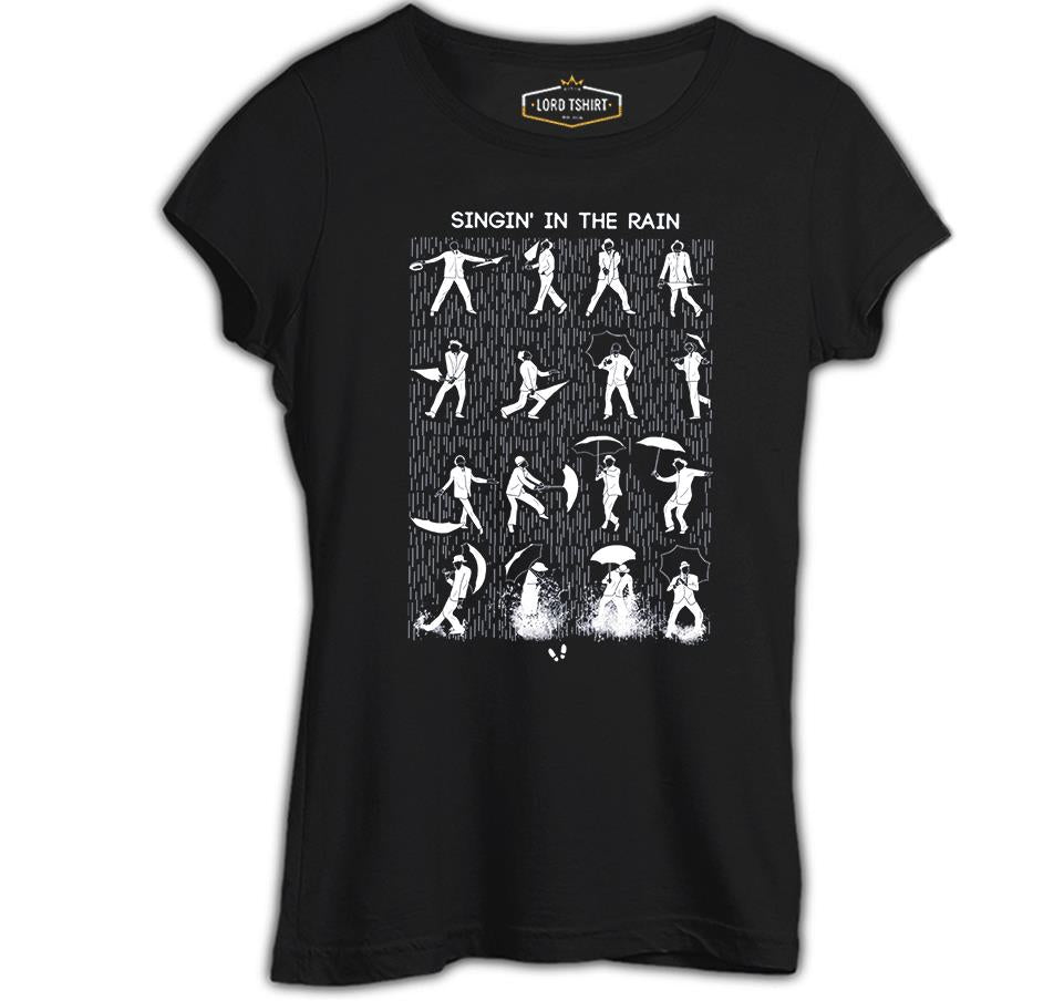 Singin In The Rain Black Women's Tshirt