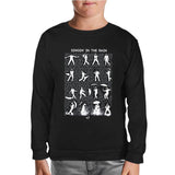 Singin In The Rain Black Kids Sweatshirt
