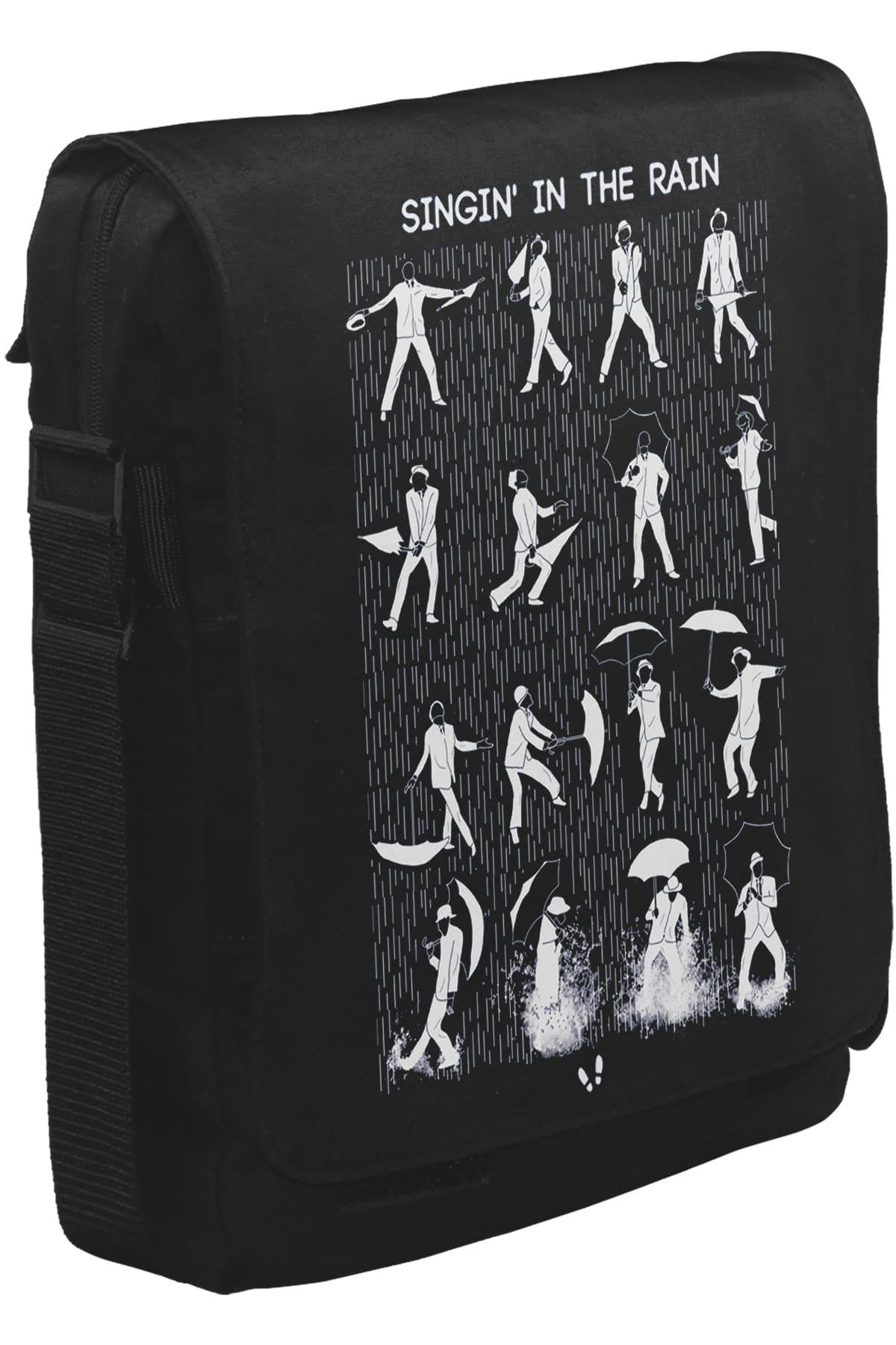 Singin In The Rain Unisex Siyah Postacı Çanta