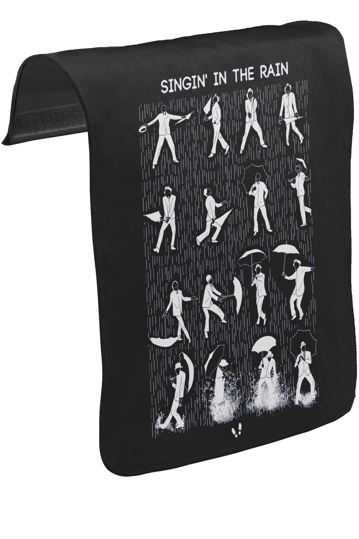 Singin In The Rain Unisex Siyah Tak-Çıkar Postacı Çanta Kapağı CK-573