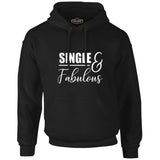 Single and Fabulous Siyah Erkek Fermuarsız Kapşonlu
