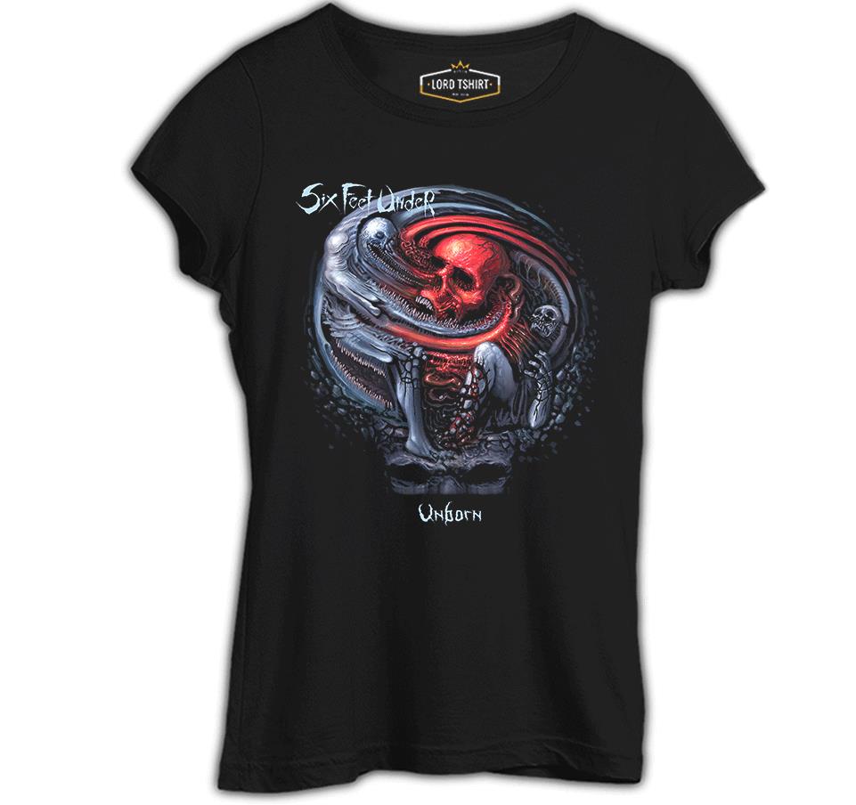 Six Feet Under - Unborn Siyah Kadın Tshirt