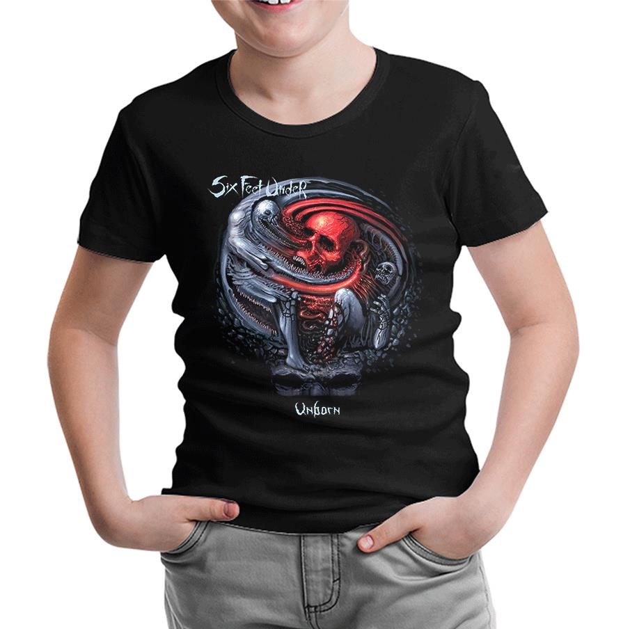 Six Feet Under - Unborn Siyah Çocuk Tshirt